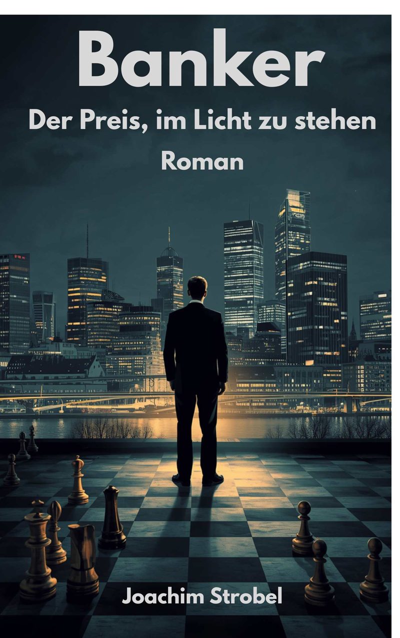 Der Banker – Buchcover, Roman von Joachim Strobel